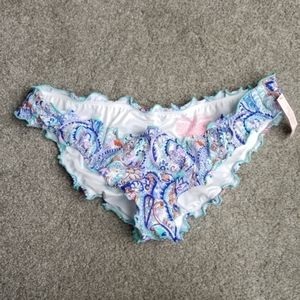 NWT Victoria's Secret Rouched Bikini Bottom M